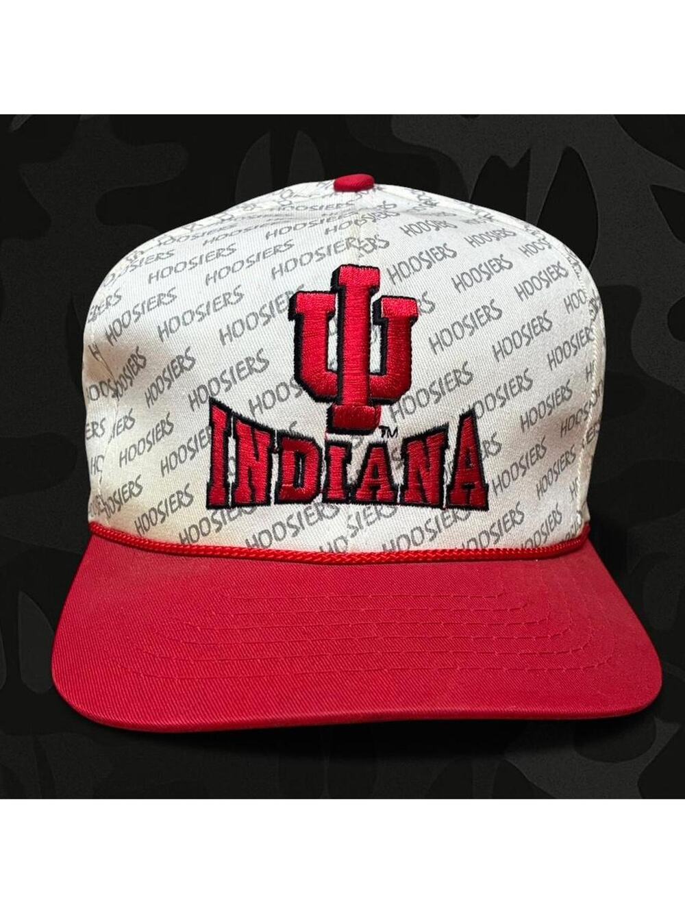 vintage Indiana Hoosiers snapback hat by Front Row AOP OSFA